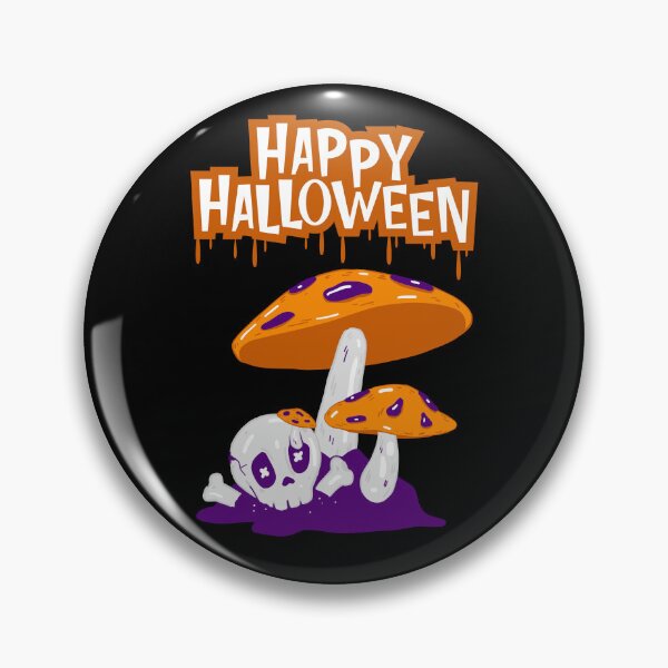 Item preview, Halloween Gift Scull and Creepy Mushrooms designed and sold by CherryKaJa.