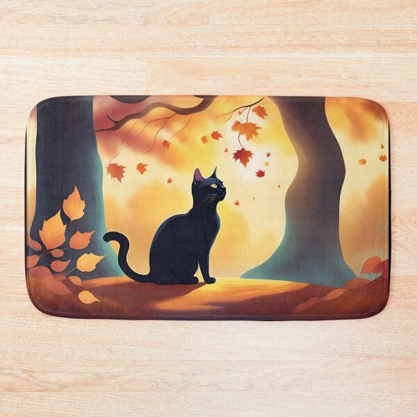 Item preview, Hello Autumn: The Magic of a Black Cat in Fall designed and sold by GlowUpLook.