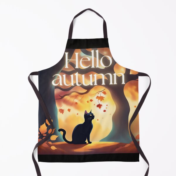 Item preview, Hello Autumn: The Magic of a Black Cat in Fall designed and sold by GlowUpLook.