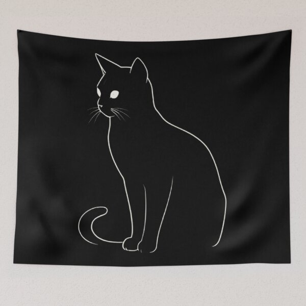 Item preview, Cat silhouette designed and sold by Mahe Jabeen.