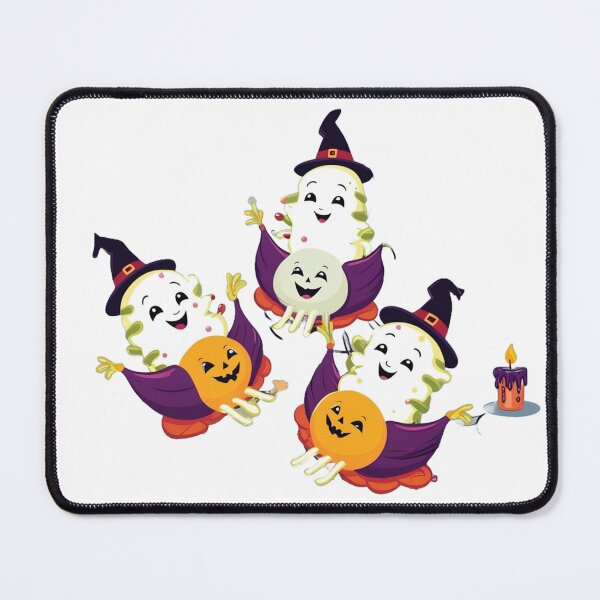 Item preview, Adorable Microbes as Witches with Pumpkins and Halloween Candles designed and sold by AdoraSticks.