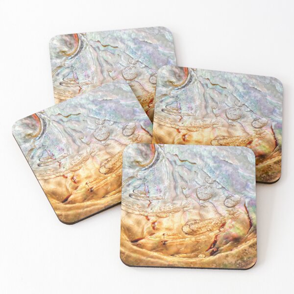 Item preview, IMAGE PRINT ONLY Mother of Pearl Art in Nature Abalone Shell At The Dinner Table in Cave designed and sold by Beachy.