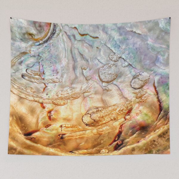 Item preview, IMAGE PRINT ONLY Mother of Pearl Art in Nature Abalone Shell At The Dinner Table in Cave designed and sold by Beachy.