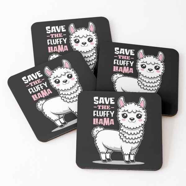 Item preview, Save the Fluffy Llama - Cute & Fun designed and sold by Anniebuh.
