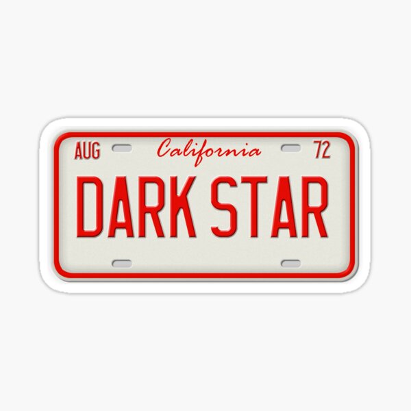 Item preview, Grateful Dead Inspired Dark Star License  designed and sold by TheMadAppleShop.