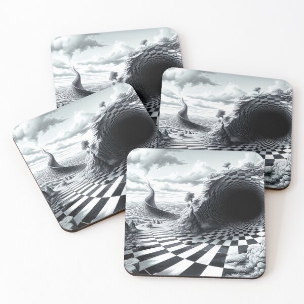 Item preview, Optical - Black & White Optical Warped World designed and sold by KootenayDesigns.