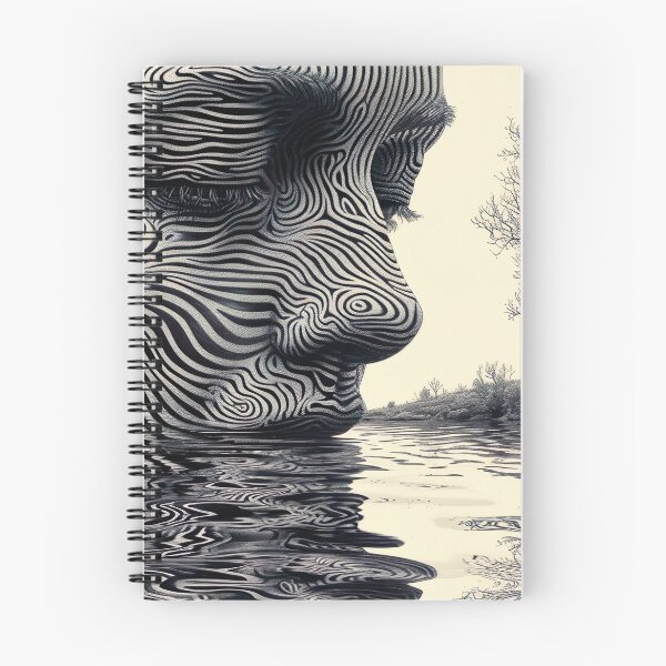 Item preview, Optical - Black & White Optical Water Face designed and sold by KootenayDesigns.