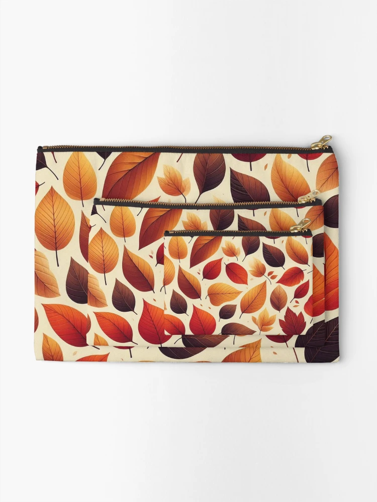 Thumbnail 2 of 4, Zipper Pouch, Autumn Hues Pattern designed and sold by Rui Fernandes.