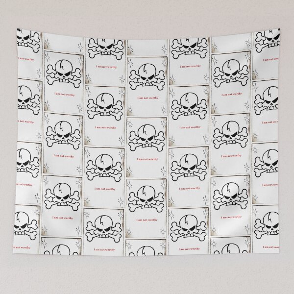Item preview, I am not worthy witty skull design  designed and sold by Kobemyers.
