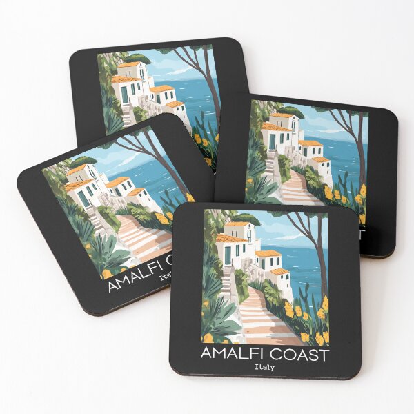 Item preview, A Vintage Travel Illustration of Amalfi Coast - Italy  designed and sold by GoodOldVintage.
