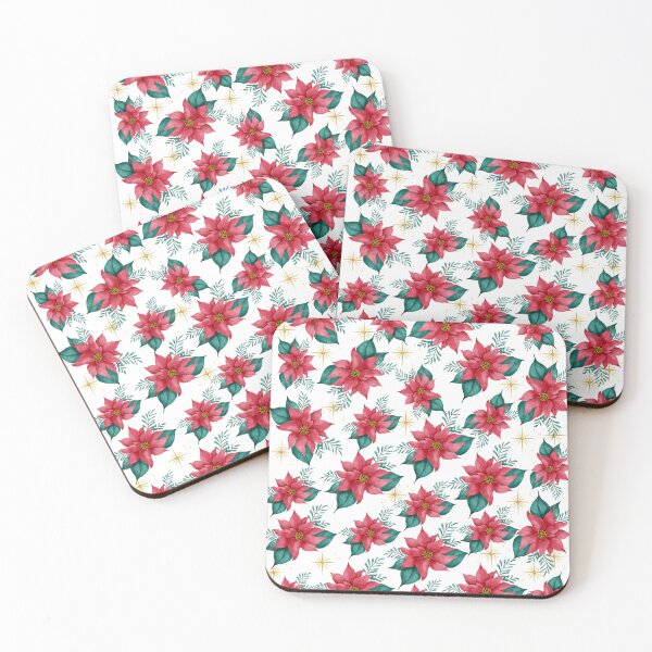 Item preview, Festive poinsettia charm designed and sold by NolineXpression.