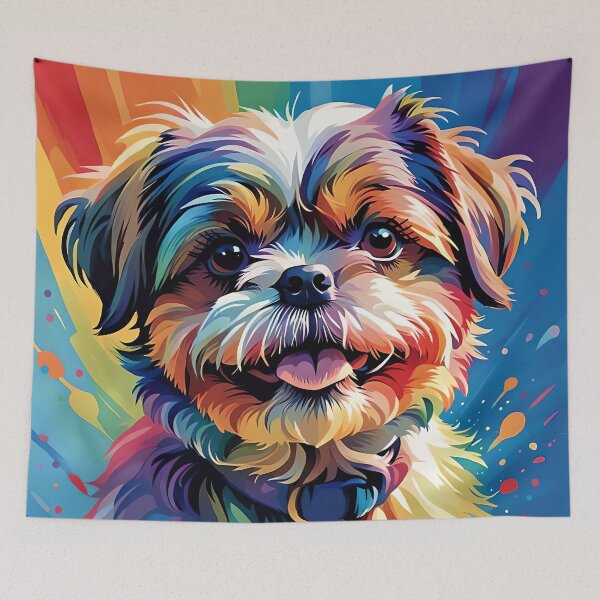 Item preview, Glamour Girl Shih Tzu Lion Dog designed and sold by Glimmersmith.