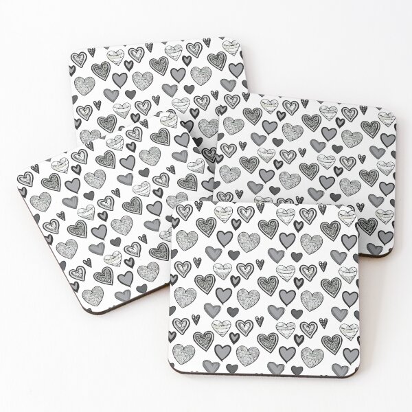 Item preview, Cute Hearts Pattern designed and sold by BlueStarG8.