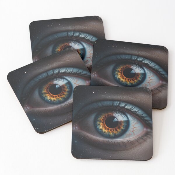 Item preview, A close up photo of an eye with galaxy inside designed and sold by James Gunn.