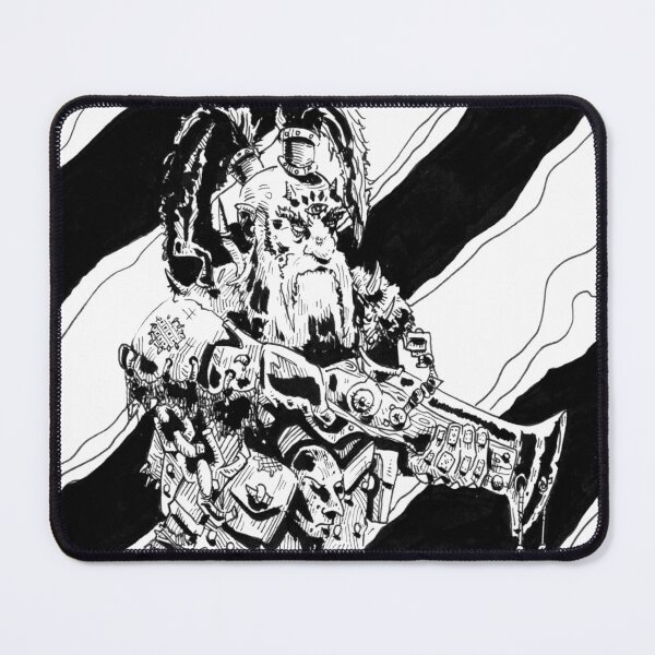 Item preview, Chaos dwarf with musket designed and sold by Pencilshirts.