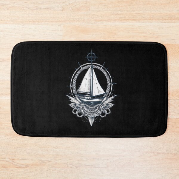 Item preview, Sailboat Compass Nautical Adventure designed and sold by LuminOrb.