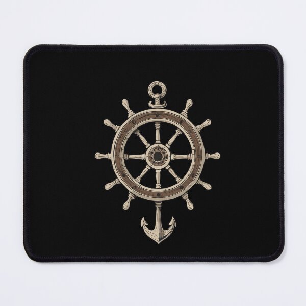 Item preview, Nautical Steering Wheel With Anchor designed and sold by LuminOrb.