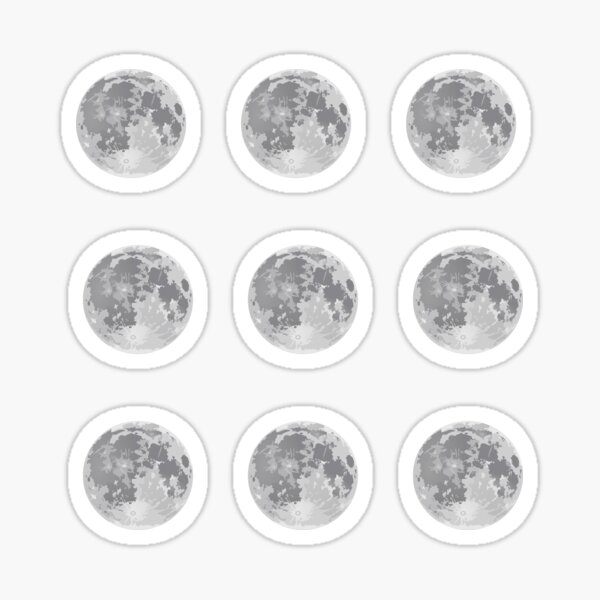 Item preview, Mystical Full Moon Sticker Pack designed and sold by Croquis & Delight.