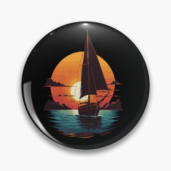 Item preview, Sailing Adventure Sunset Sea designed and sold by LuminOrb.
