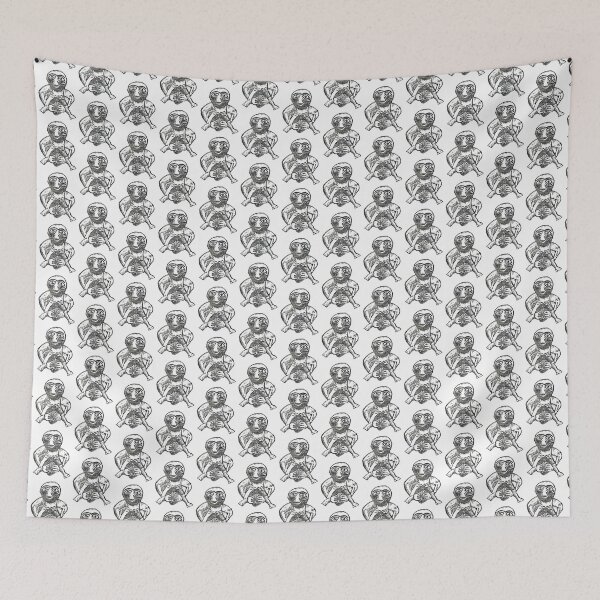 Item preview, Sheila Na Gigg Digitised Linoprint designed and sold by MelGaleIllustration .