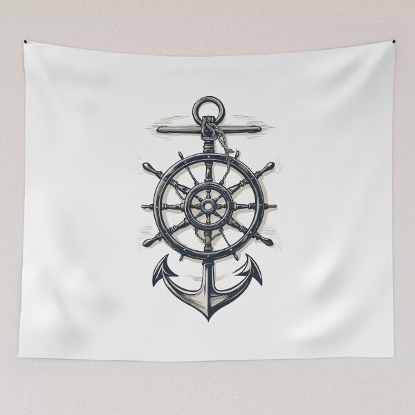 Item preview, Maritime Compass Anchor Symbol designed and sold by LuminOrb.