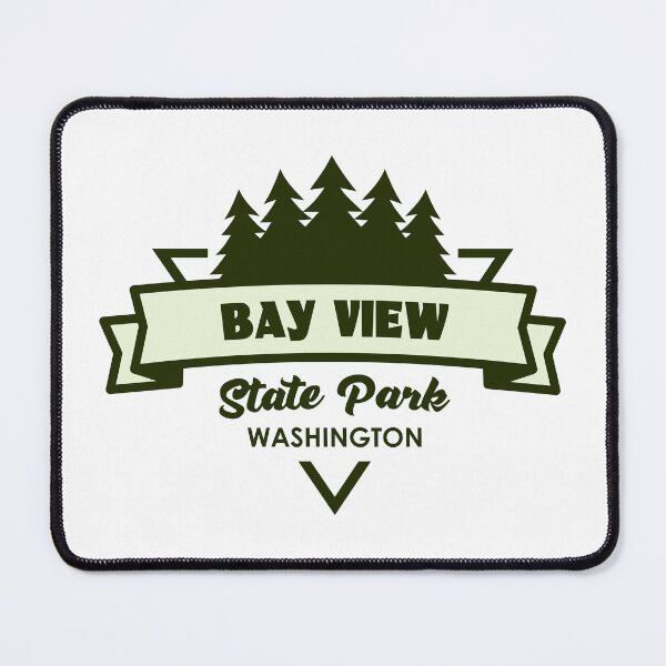 Item preview, Bay View State Park Washington Trees And Ribbon designed and sold by bivenart.