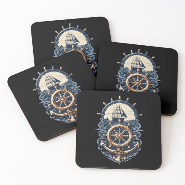 Item preview, Nautical Adventure Sailing Ship Compass designed and sold by LuminOrb.