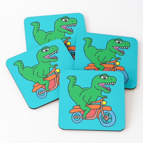 Item preview, Dinosaur on Motorcycle designed and sold by NOTSNIW ART.