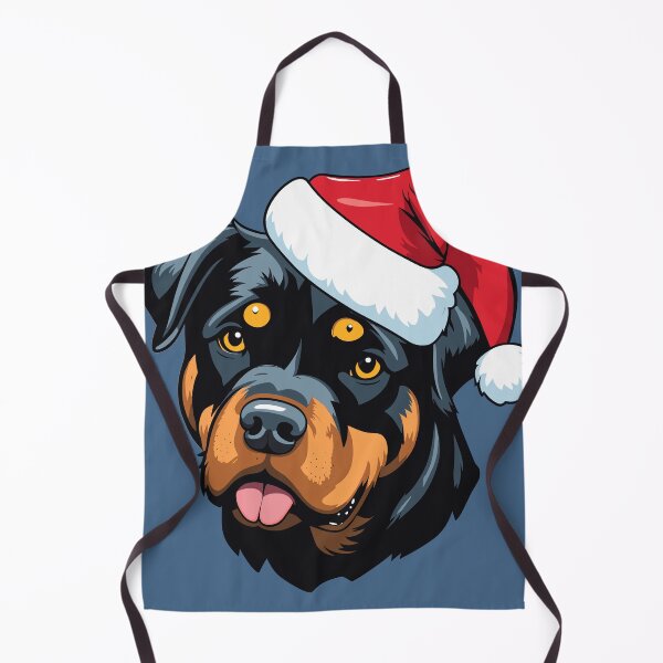 Item preview, A Cute Rottweiler in a Santa Hat designed and sold by Ambitious Astronaut.