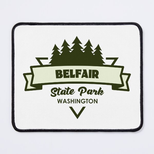 Item preview, Belfair State Park Washington Trees And Ribbon designed and sold by bivenart.
