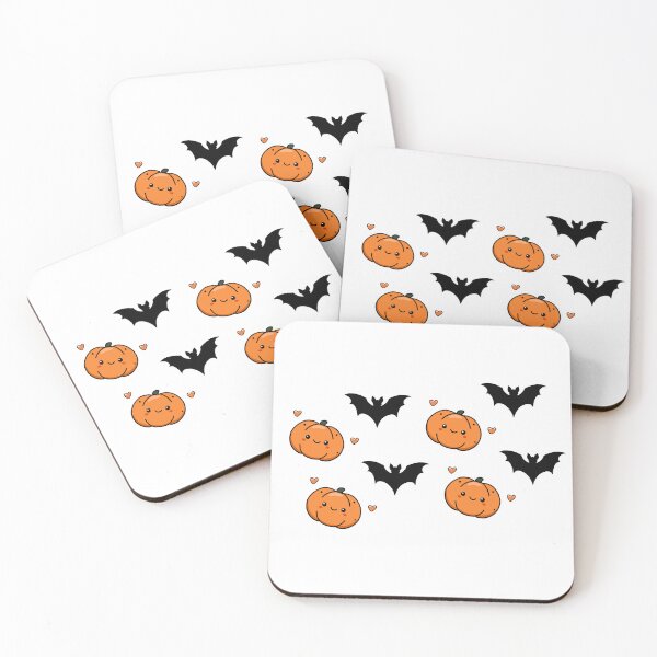 Item preview, Cute & Spooky: The Pumpkin and the Bat, Pattern, Unique designed and sold by villacreativa.
