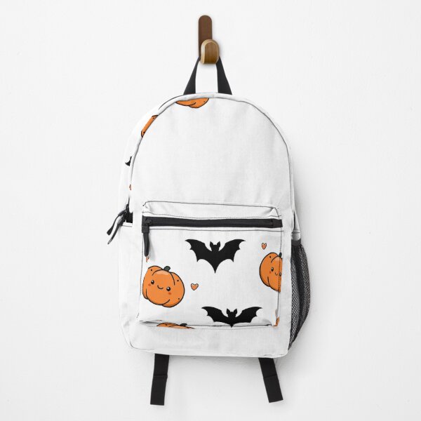 Item preview, Cute & Spooky: The Pumpkin and the Bat, Pattern, Unique designed and sold by villacreativa.