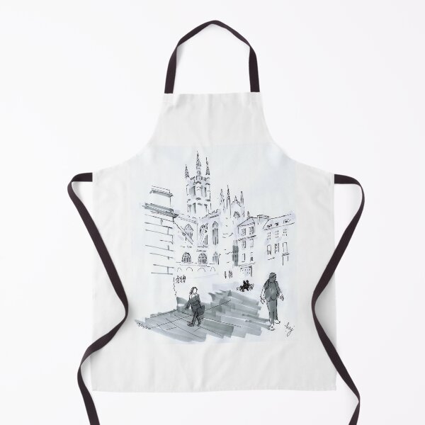 Item preview, Bath Abbey Monochrome Drawing designed and sold by MikeJory.