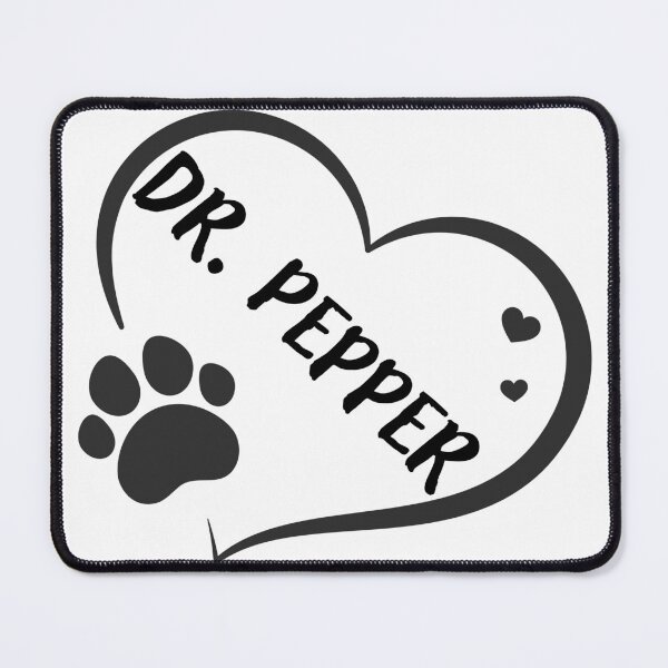 Item preview, Dr. Pepper in a heart with a paw, great gift for dog or cat owners  designed and sold by OCS1337.