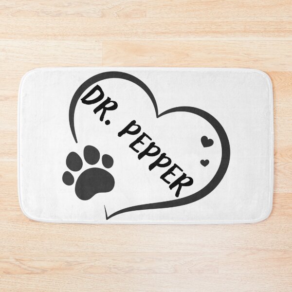 Item preview, Dr. Pepper in a heart with a paw, great gift for dog or cat owners  designed and sold by OCS1337.