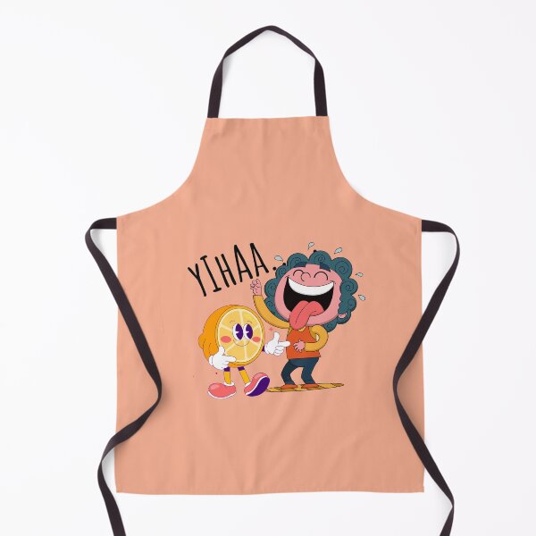Item preview, Cute Cartoon Lemon and Laughing Boy with Curly Hair designed and sold by nada-art.