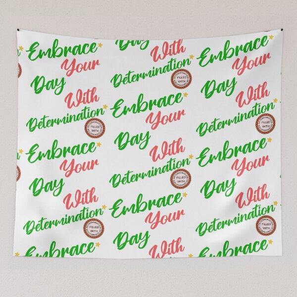 Item preview, Cute positive motivational gift of determination for all designed and sold by PrintSparkDesigns.
