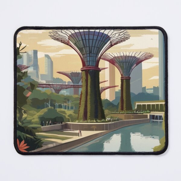 Item preview, 002 Vintage Gardens By The Bay Travel Poster Design designed and sold by Alexis Art Collection.