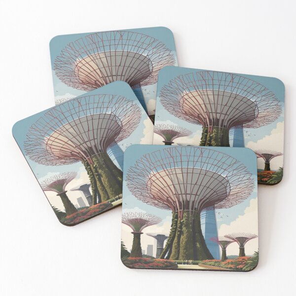 Item preview, 003 Vintage Gardens By The Bay Travel Poster Design designed and sold by Alexis Art Collection.