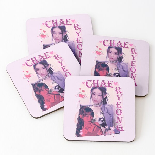Artikelvorschau, ITZY Chaeryeong Rosa Magenta K-Pop Collage Design entworfen und verkauft von AJUNICE STUDIO.