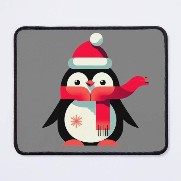Item preview, Adorable Christmas Penguin in Festive Snowy Scene designed and sold by gkhanco.