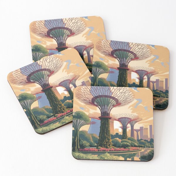 Item preview, 004 Vintage Gardens By The Bay Travel Poster Design designed and sold by Alexis Art Collection.