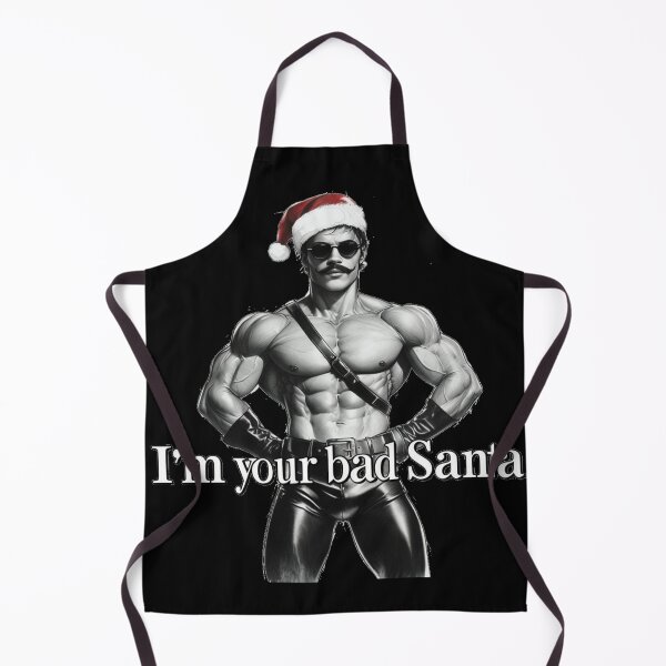 Item preview, Gay Bad Santa Leather Daddy Christmas Berlin German Pride Graphic Design designed and sold by ItsAKinkThing.