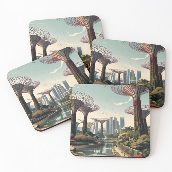 Item preview, 005 Vintage Gardens By The Bay Travel Poster Design designed and sold by Alexis Art Collection.