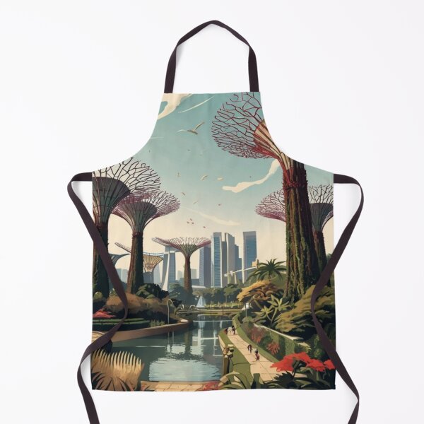 Item preview, 005 Vintage Gardens By The Bay Travel Poster Design designed and sold by Alexis Art Collection.