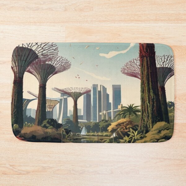 Item preview, 005 Vintage Gardens By The Bay Travel Poster Design designed and sold by Alexis Art Collection.