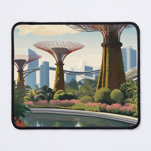 Item preview, 006 Vintage Gardens By The Bay Travel Poster Design designed and sold by Alexis Art Collection.