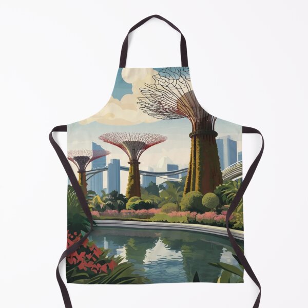 Item preview, 006 Vintage Gardens By The Bay Travel Poster Design designed and sold by Alexis Art Collection.