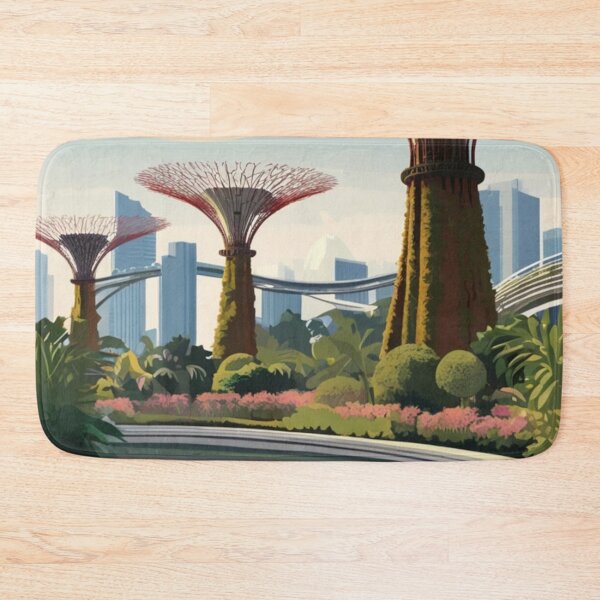 Item preview, 006 Vintage Gardens By The Bay Travel Poster Design designed and sold by Alexis Art Collection.