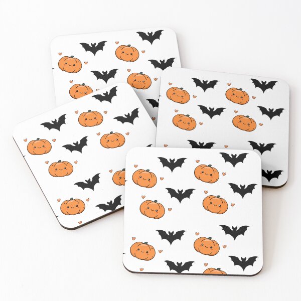 Item preview, Cute & Spooky: The Pumpkin and the Bat, Small Pattern, Unique designed and sold by villacreativa.